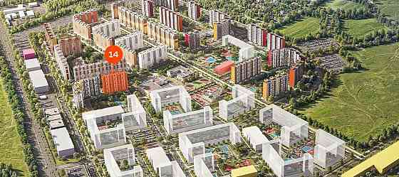 2-комн. квартира, 57.56 м2, 10/17 эт. Домодедово