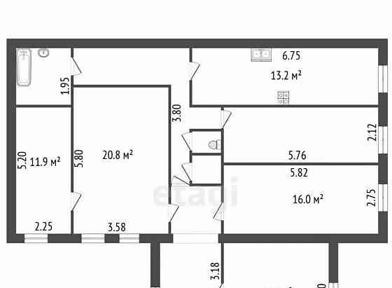 5-комн. квартира, 113.8 м2, 4/5 эт. Санкт-Петербург