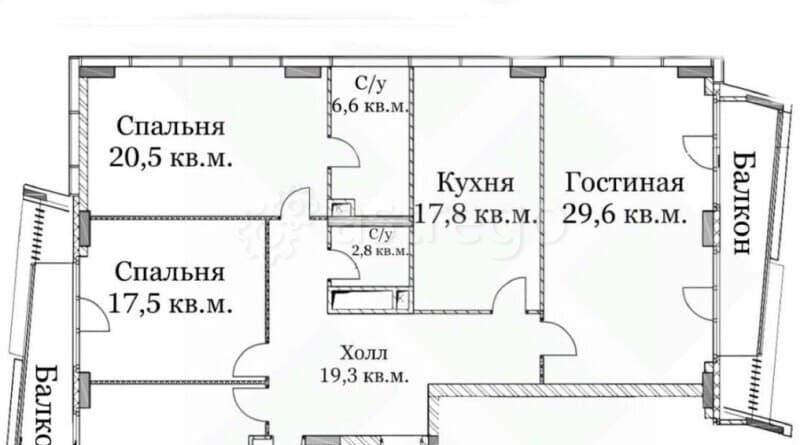 4-комн. квартира, 262 м2, 14/25 эт. Москва - изображение 10