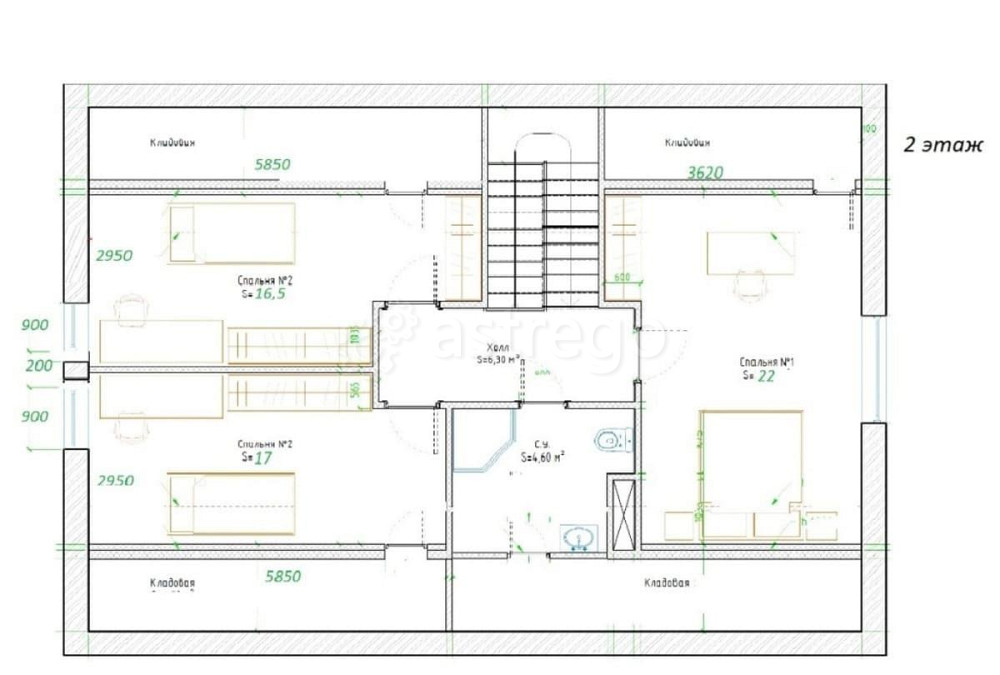 Коттедж, 194.6 м2, 6 соток, 2 эт. Балашиха - изображение 2