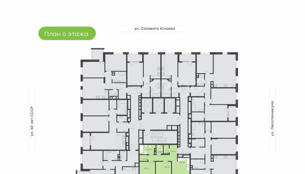 2-комн. квартира, 64.5 м2, 6/25 эт. Уфа - изображение 7