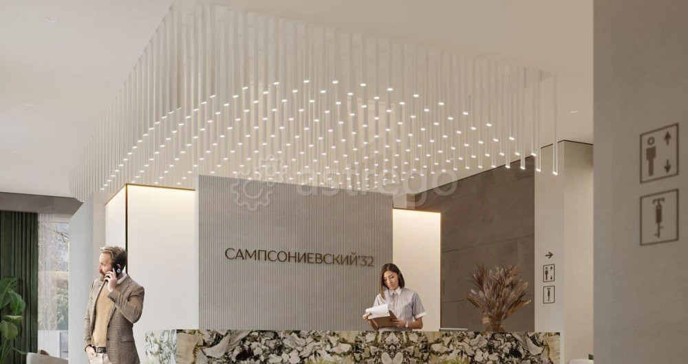 2-комн. квартира, 65.91 м2, 2/10 эт. Санкт-Петербург - изображение 2