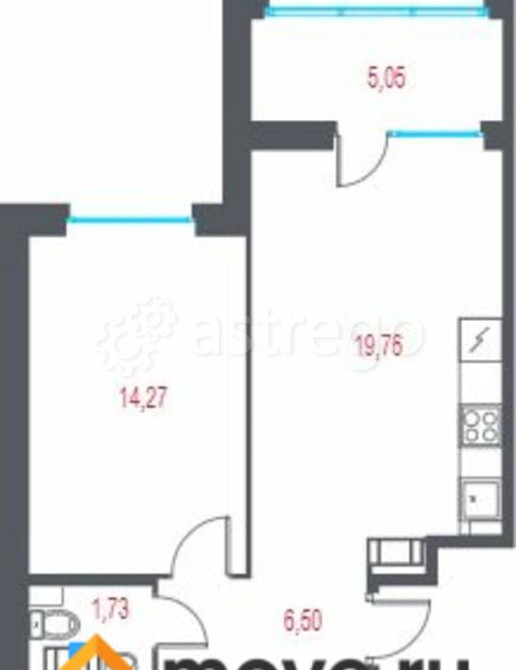 2-комн. квартира, 58.97 м2, 5/10 эт. Санкт-Петербург - изображение 2