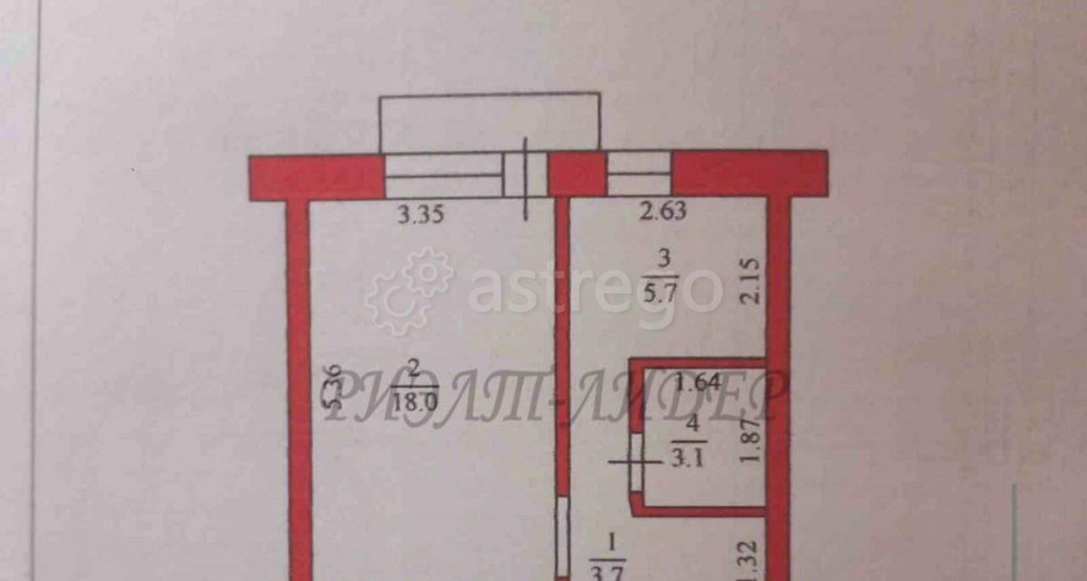 1-комн. квартира, 30.5 м2, 2/5 эт. Горно-Алтайск - изображение 3