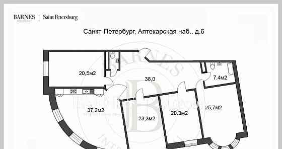 5-комн. квартира, 177.1 м2, 4/7 эт. Санкт-Петербург