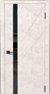 Дверь межкомнатная серия Бухта модель Коралл ПО 600х900 мм покрытие ПВХ, бетон светлый Чита