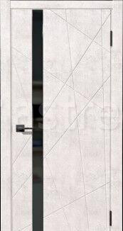 Дверь межкомнатная серия Бухта модель Коралл ПО 600х900 мм покрытие ПВХ, бетон светлый Чита - изображение 1