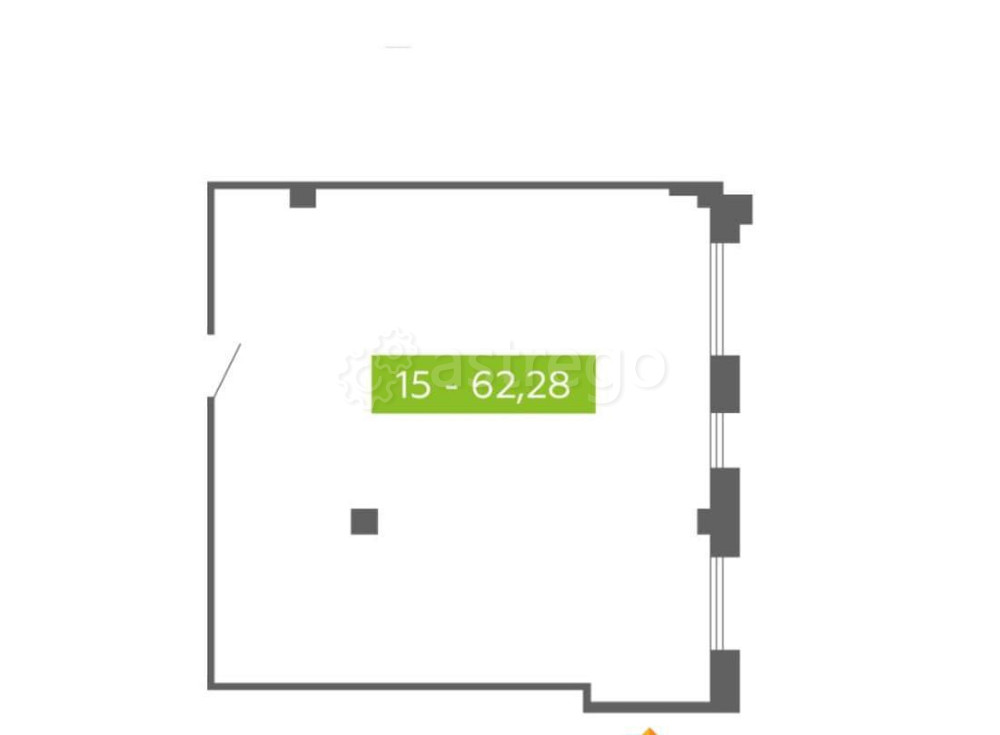 Свободного назначения, 62.28 м2 Северодвинск - изображение 1
