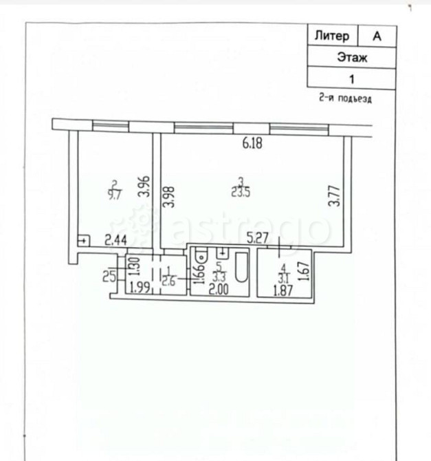 2-комн. квартира, 42 м2, 1/5 эт. Рубцовск - изображение 6