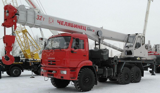 Автокран 32 т Челябинец КС 55733-33 на шасси Камаз-43118 6х6 Самара - изображение 1