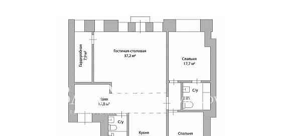 3-комн. квартира, 128 м2, 2/6 эт. Москва