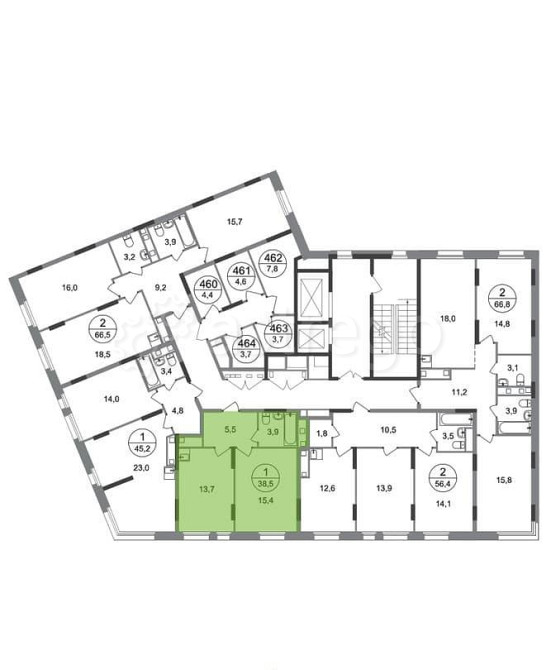 1-комн. квартира, 38 м2, 11/17 эт. Москва - изображение 4
