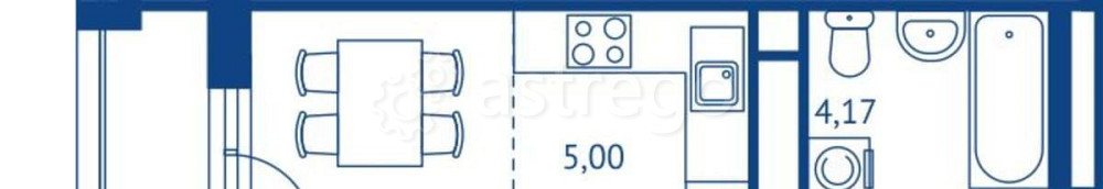 Студия, 36.58 м2, 22/22 эт. Королев - изображение 2