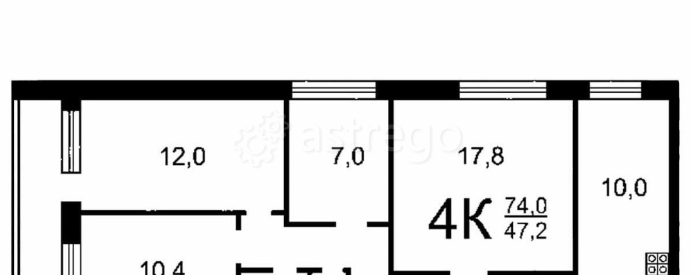 4-комн. квартира, 72.9 м2, 8/12 эт. Балашиха - изображение 1