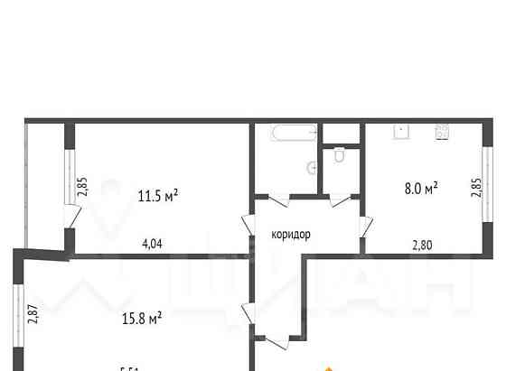 2-комн. квартира, 47.4 м2, 1/9 эт. Бийск