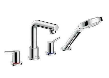 Смеситель для ванны и душа Hansgrohe, Talis S, тип установки - на борт ванны, отверстия для монтажа  Москва