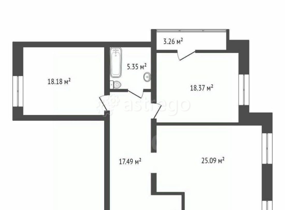 3-комн. квартира, 101 м2, 18/19 эт. Красноярск - изображение 1