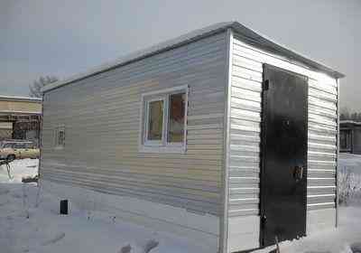 Вагончик-баня мобильная 6x2,4 м Красноярск