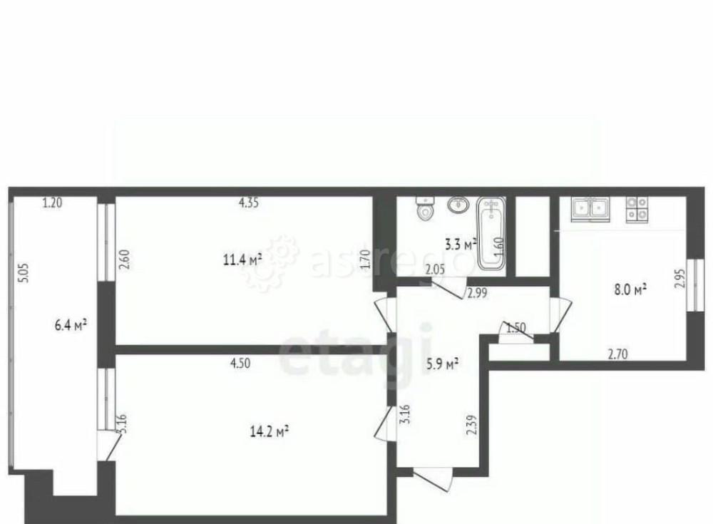 Комната, 12 м2, 4/9 эт. Стерлитамак - изображение 3
