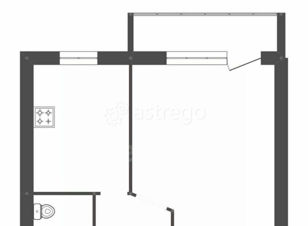 1-комн. квартира, 32.9 м2, 2/5 эт. Белогорск - изображение 5