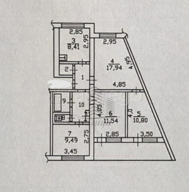 4-комн. квартира, 75 м2, 1/9 эт. Старый Оскол - изображение 2