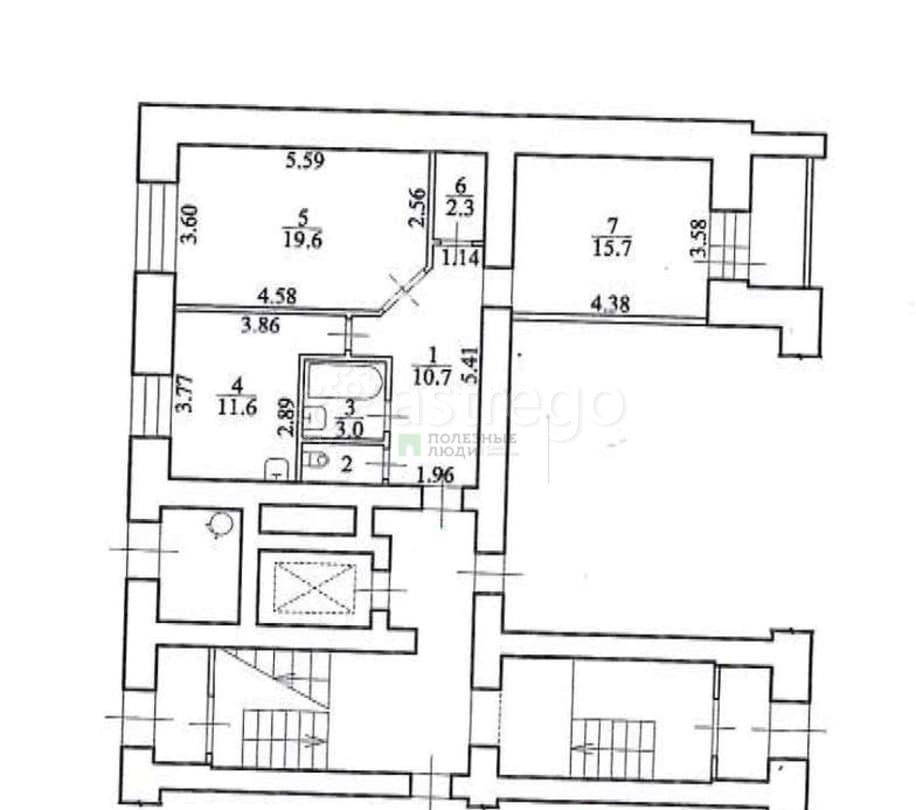 2-комн. квартира, 64.5 м2, 1/9 эт. Благовещенск - изображение 4