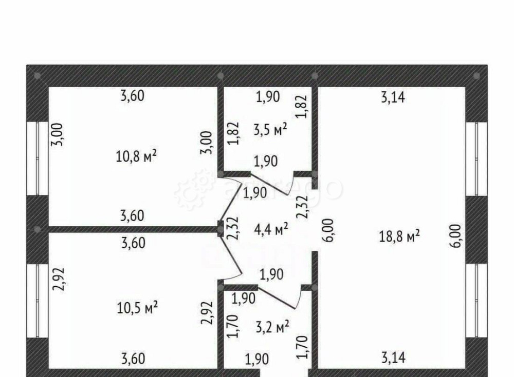 Дом, 56 м2, 6.2 сотки, 1 эт. Иглино - изображение 6