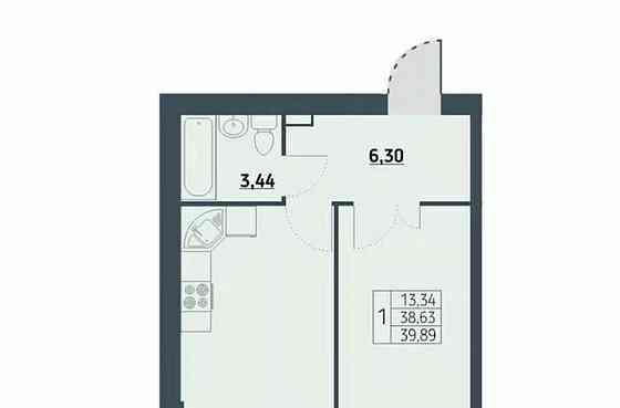 1-комн. квартира, 39.9 м2, 9/9 эт. Красноярск