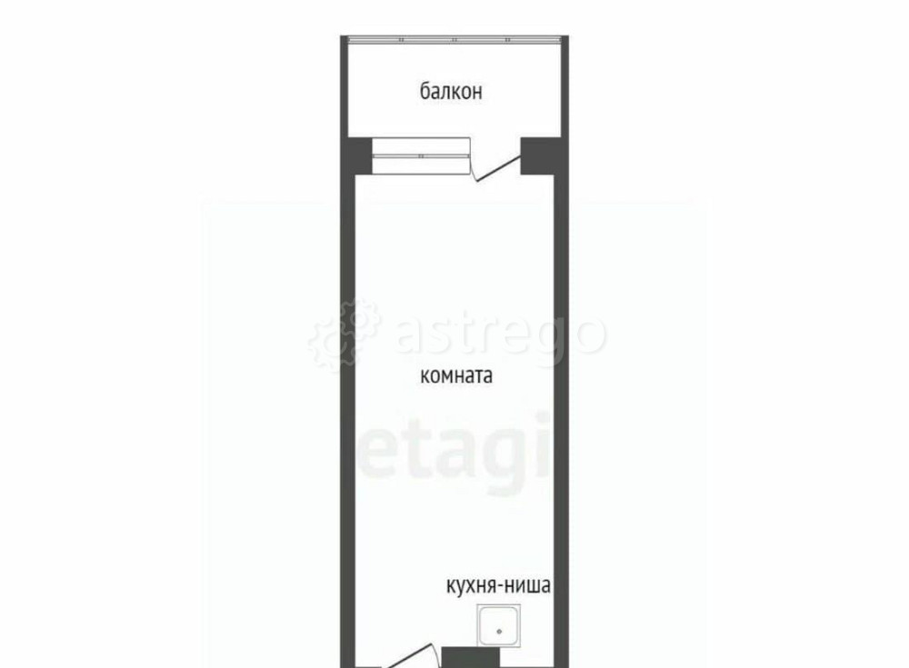 Студия, 24.9 м2, 16/19 эт. Красноярск - изображение 4