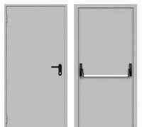 Дверь противопожарная металлическая однополая с замком «Антипаника» Уфа
