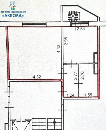 1-комн. квартира, 34.8 м2, 6/10 эт. Барнаул - изображение 2