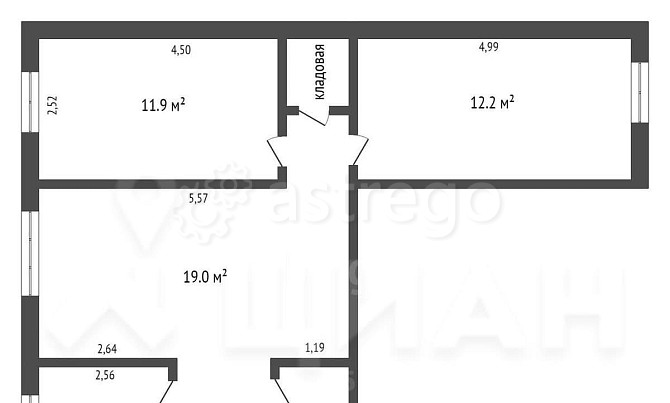 3-комн. квартира, 60 м2, 1/4 эт. Бийск - изображение 4