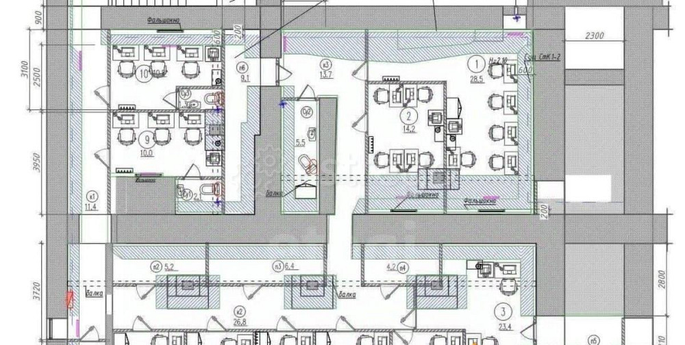 Офис, 12.1 м2 Санкт-Петербург - изображение 2