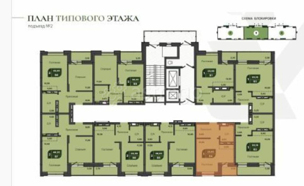 1-комн. квартира, 33.15 м2, 9/17 эт. Красноярск - изображение 2