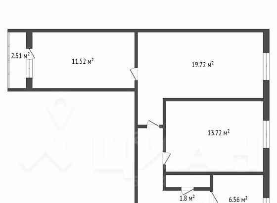 3-комн. квартира, 62.8 м2, 8/12 эт. Москва