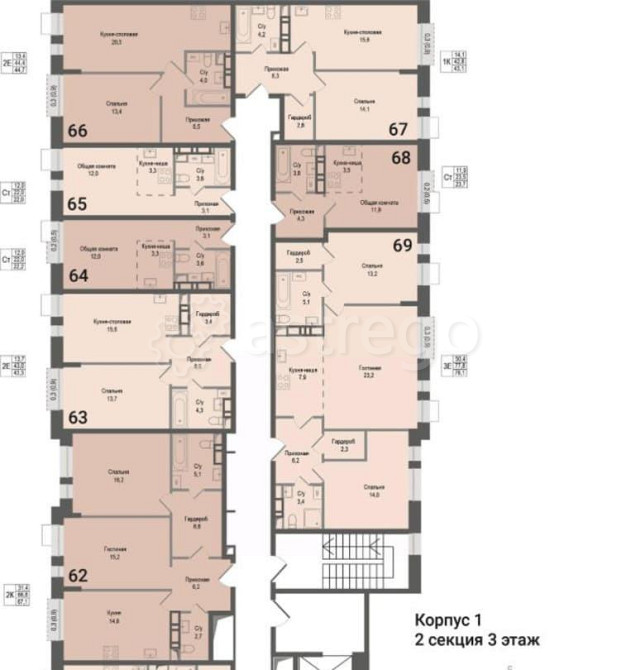 3-комн. квартира, 77.8 м2, 3/8 эт. Королев - изображение 5