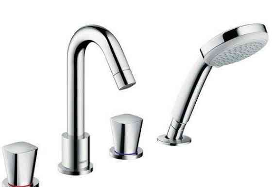 Смеситель для ванны и душа Hansgrohe, Logis, тип открывания воды - двухвентильный, тип установки - н Москва