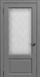 Дверь межкомнатная серия Симфония ST модель Лира ПО 600х900 мм покрытие ПВХ Soft Touch, Soft Touch с Чита