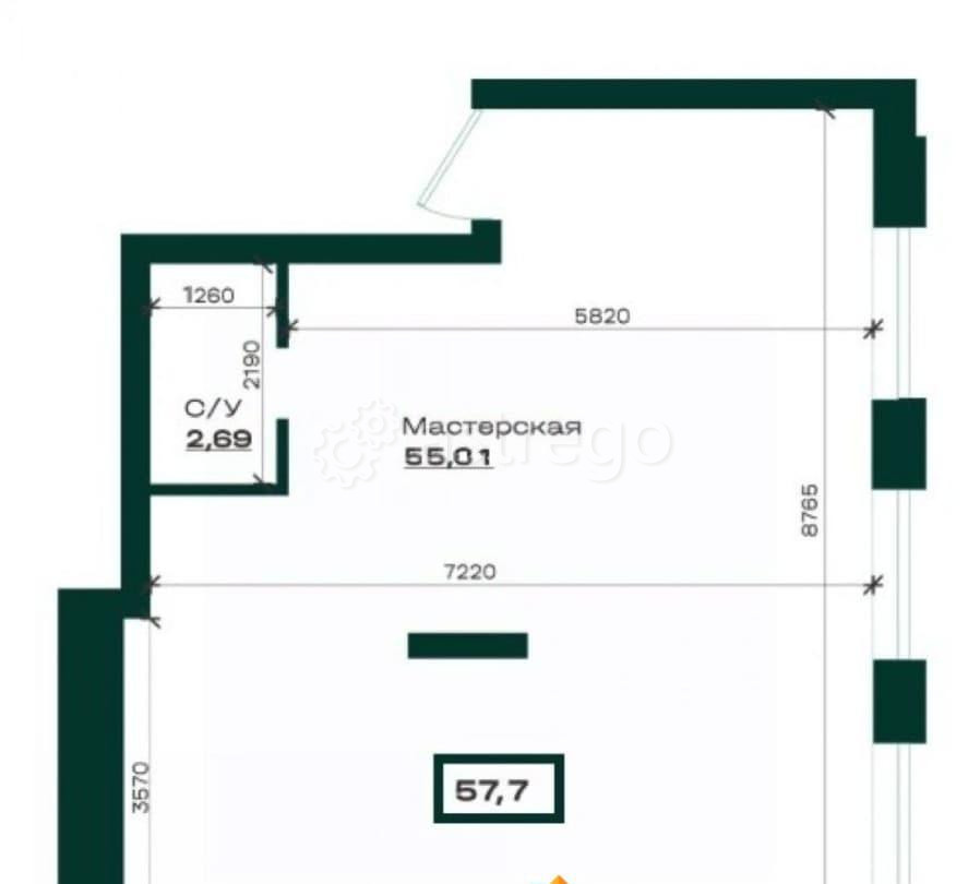 Свободного назначения, 57.7 м2 Барнаул - изображение 5