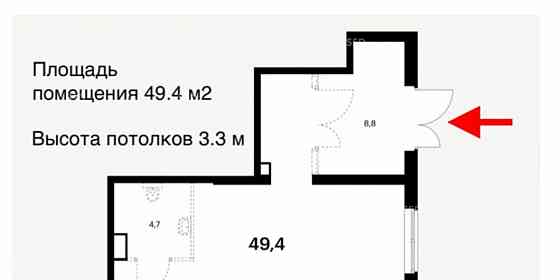 Готовый бизнес, 49.4 м2 Котельники