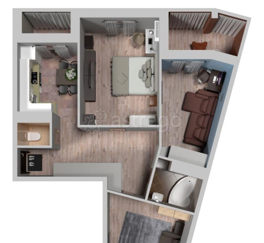 3-комн. квартира, 68.7 м2, 4/8 эт. Химки - изображение 5