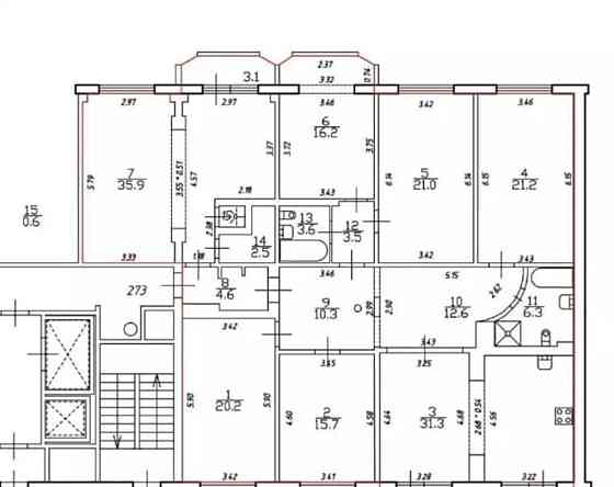 4-комн. квартира, 215 м2, 13/13 эт. Санкт-Петербург