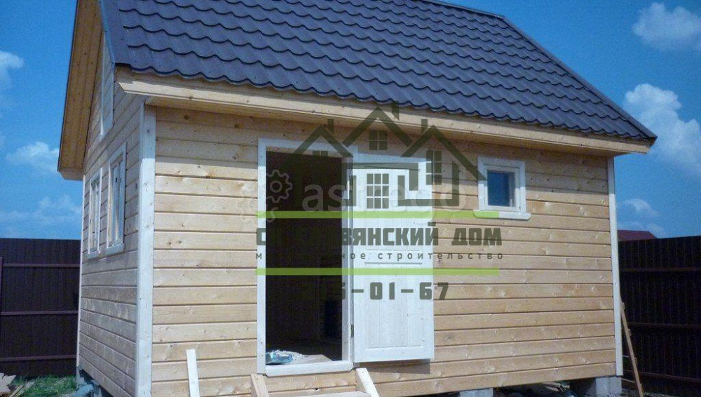 Строительство каркасной бани 4х5 м три отделения, утепление 100 мм Красноярск - изображение 1