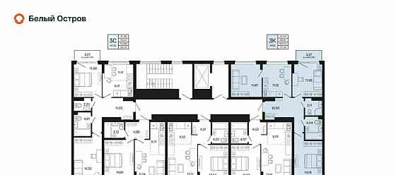 3-комн. квартира, 68.33 м2, 3/7 эт. Уфа