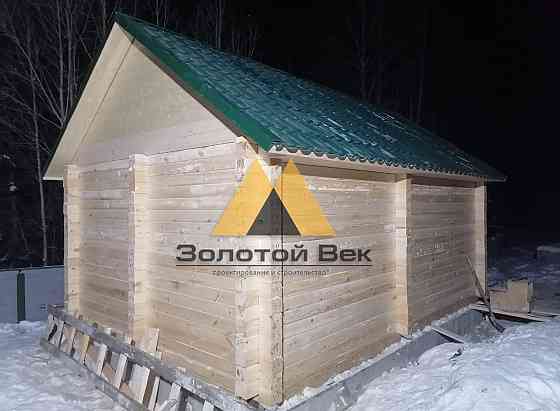 Баня 4х6 из профилированного бруса 145х145 Красноярск