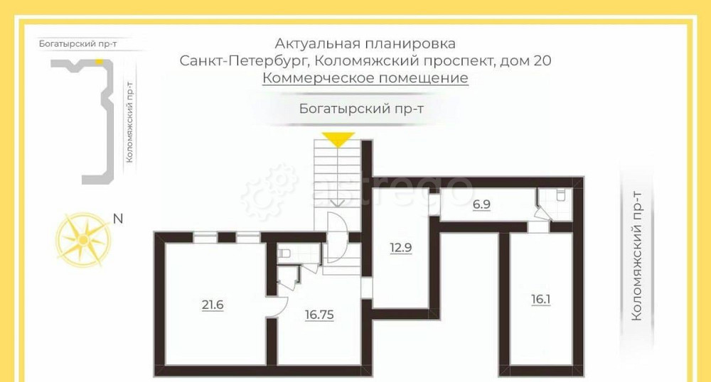 Свободного назначения, 42.6 м2 Санкт-Петербург - изображение 5
