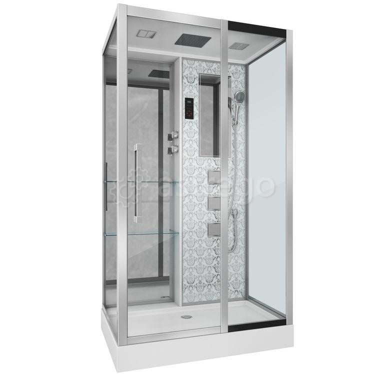 Душевая кабина 120х82 низкий поддон Niagara LUX 7713 WR (серебро) Красноярск - изображение 1