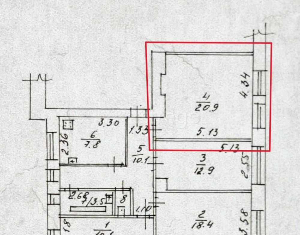 Комната, 21 м2, 4/4 эт. Ивантеевка - изображение 1