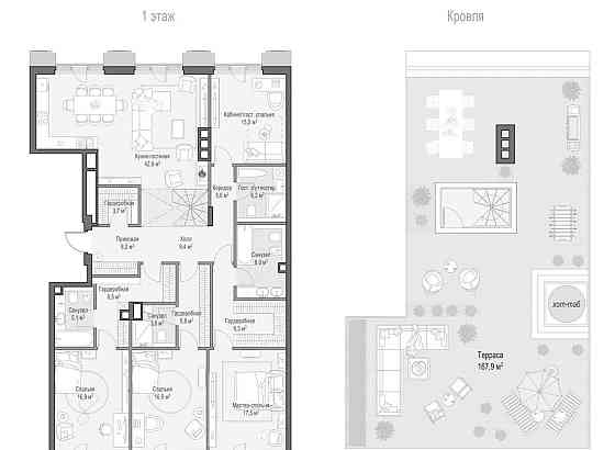 4-комн. квартира, 175.4 м2, 9/9 эт. Москва