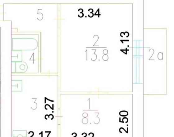 2-комн. квартира, 36.5 м2, 9/9 эт. Москва